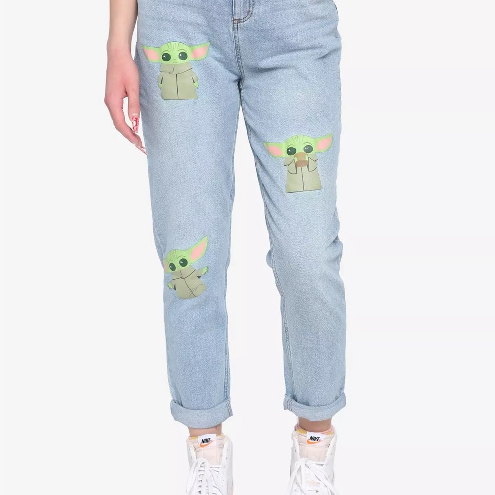 Baby Yoda Her Universe Mom Jeans